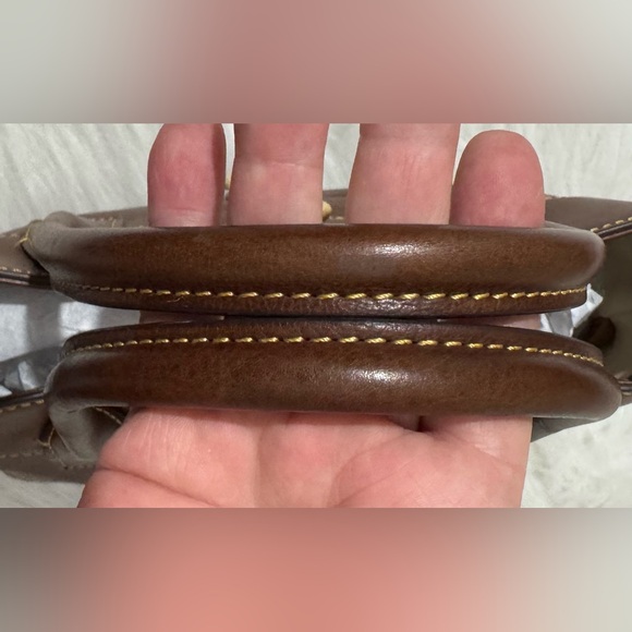 Dooney & Bourke Florentine Amelie Tote Leather Crossbody Satchel Chestnut EUC - Picture 13 of 16